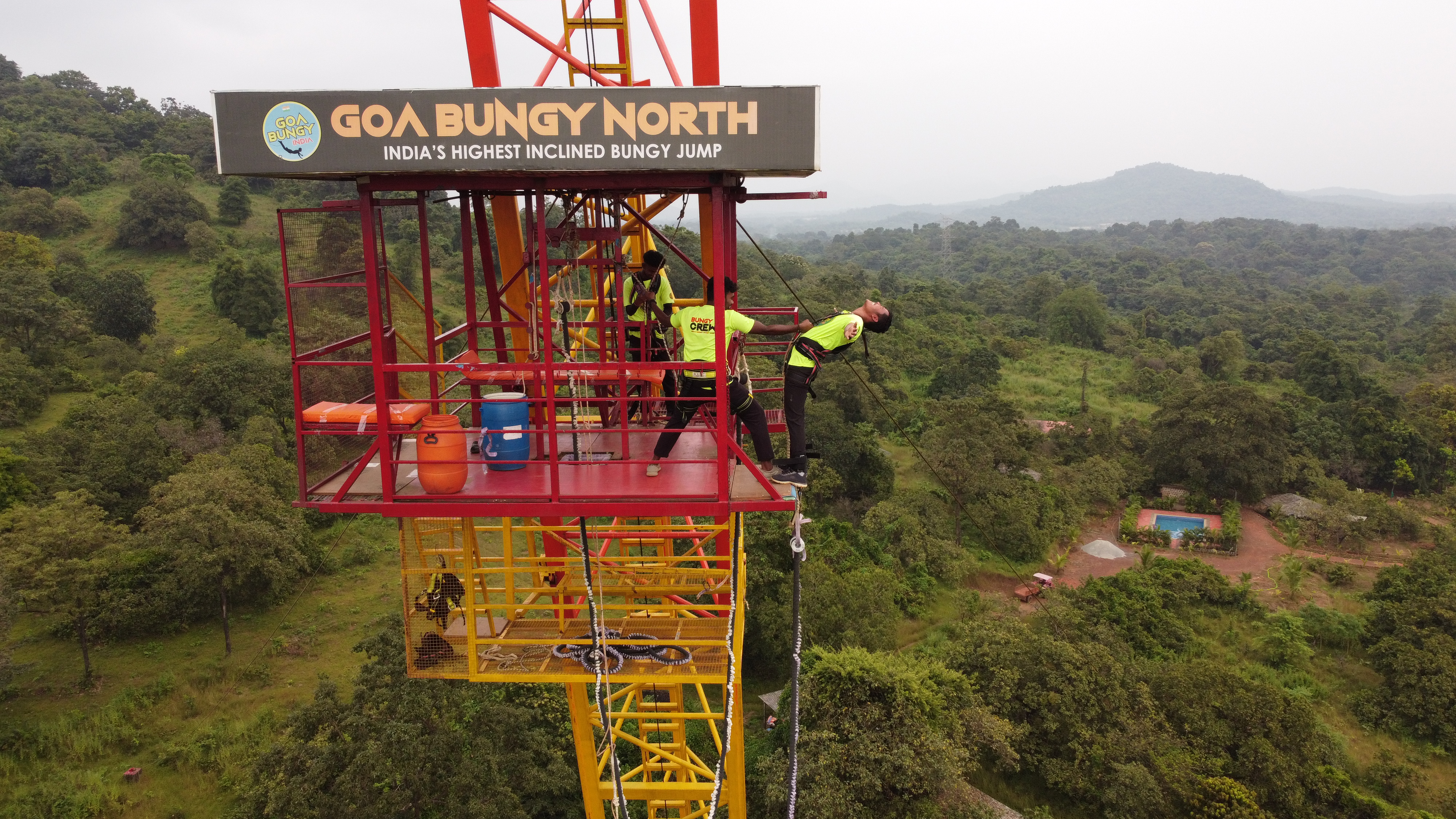 Latambarcem : Bungee Jumping in Goa