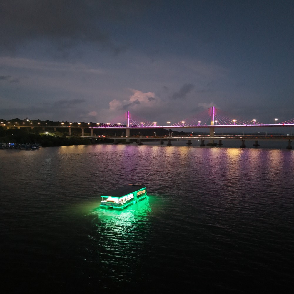 North Goa : Sunset Cruise on a Solar Electric Boat (Private Boat)