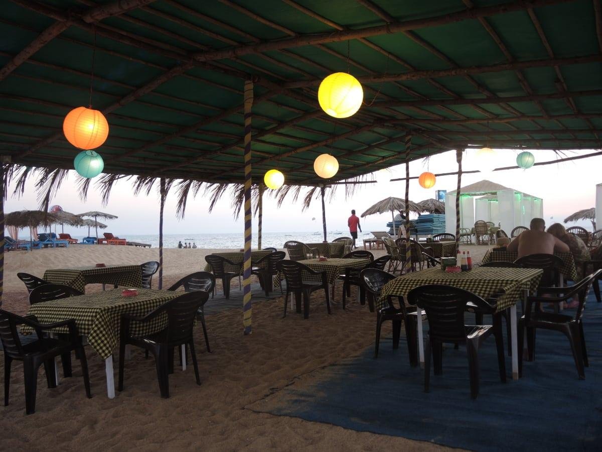 Overview of Calangute Beach