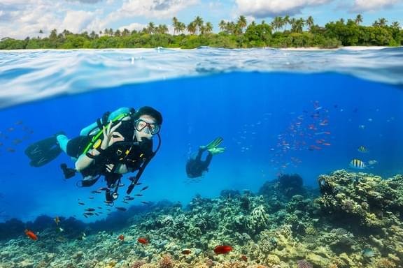 ⭐ 1. Premium Scuba Diving at Grand Island with Water Sports Combo