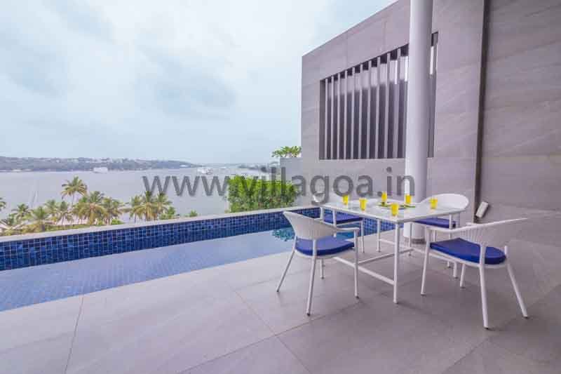Candolim Area 3br River View Villa Riviera with private pool