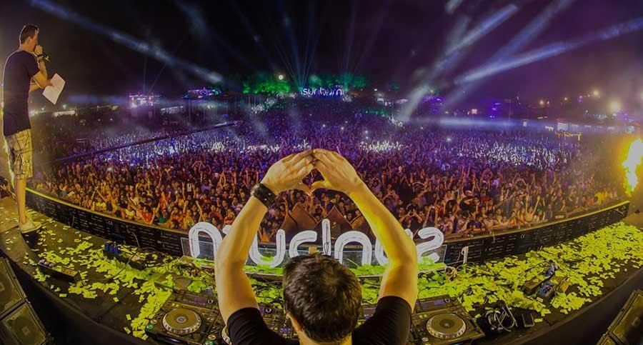 Psytrance party in Anjuna Goa - birthplace of Goa Trance