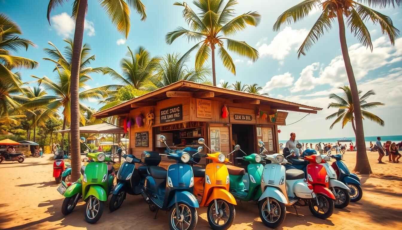 Tourist riding a scooter in Goa - Best way to explore North and South Goa