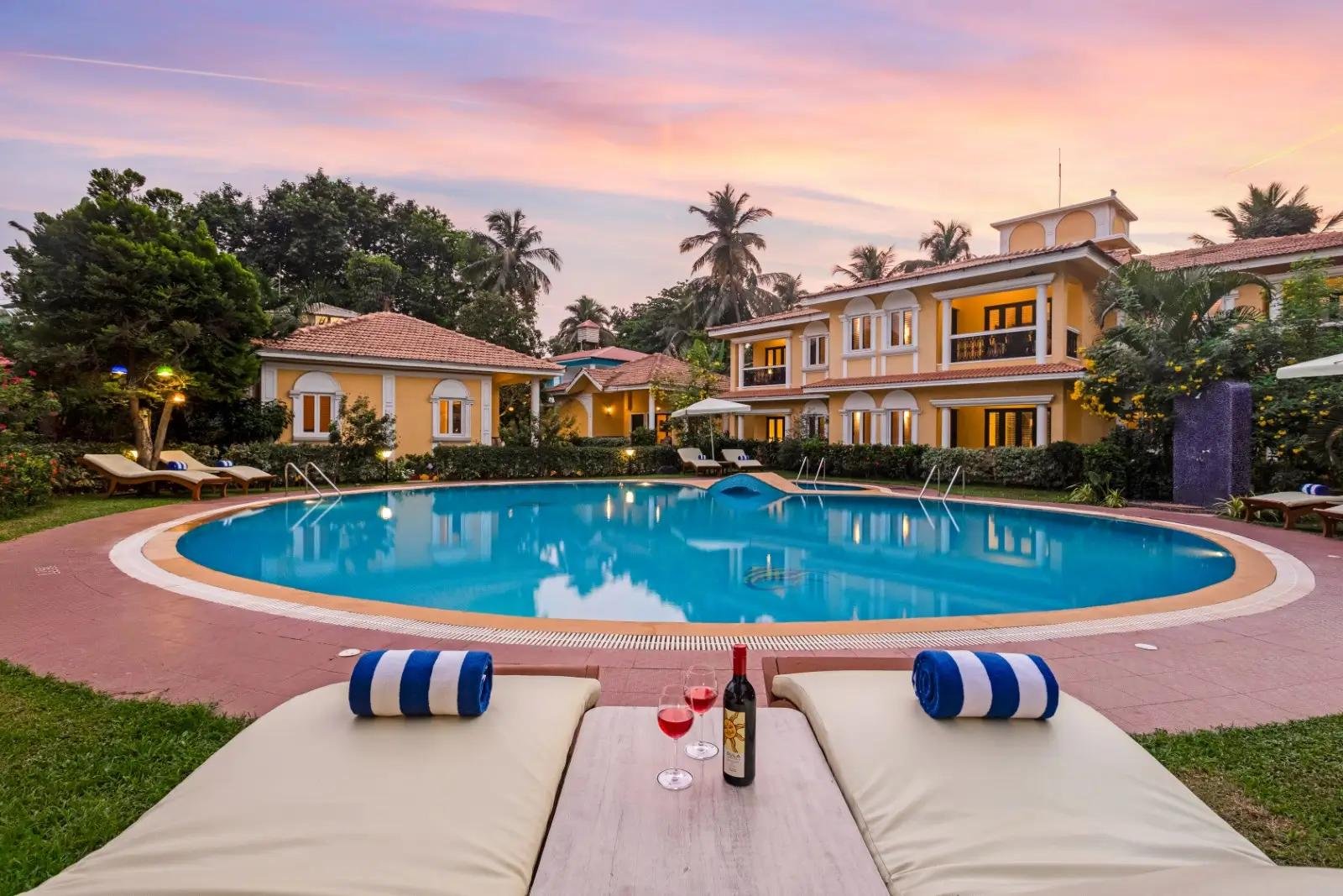 Beachside Hotel View in North Goa