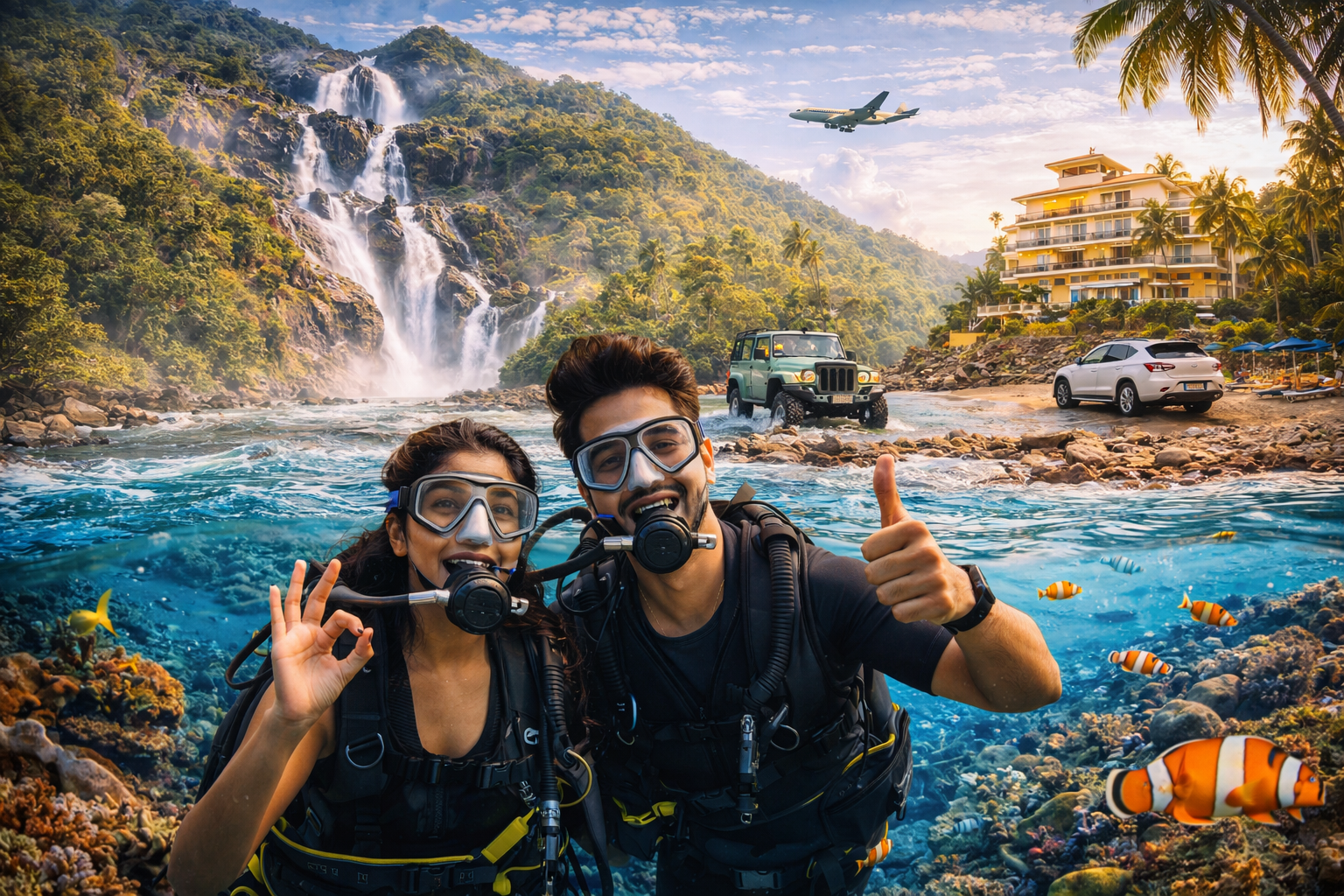 3 Nights 4 Days Goa Adventure Package