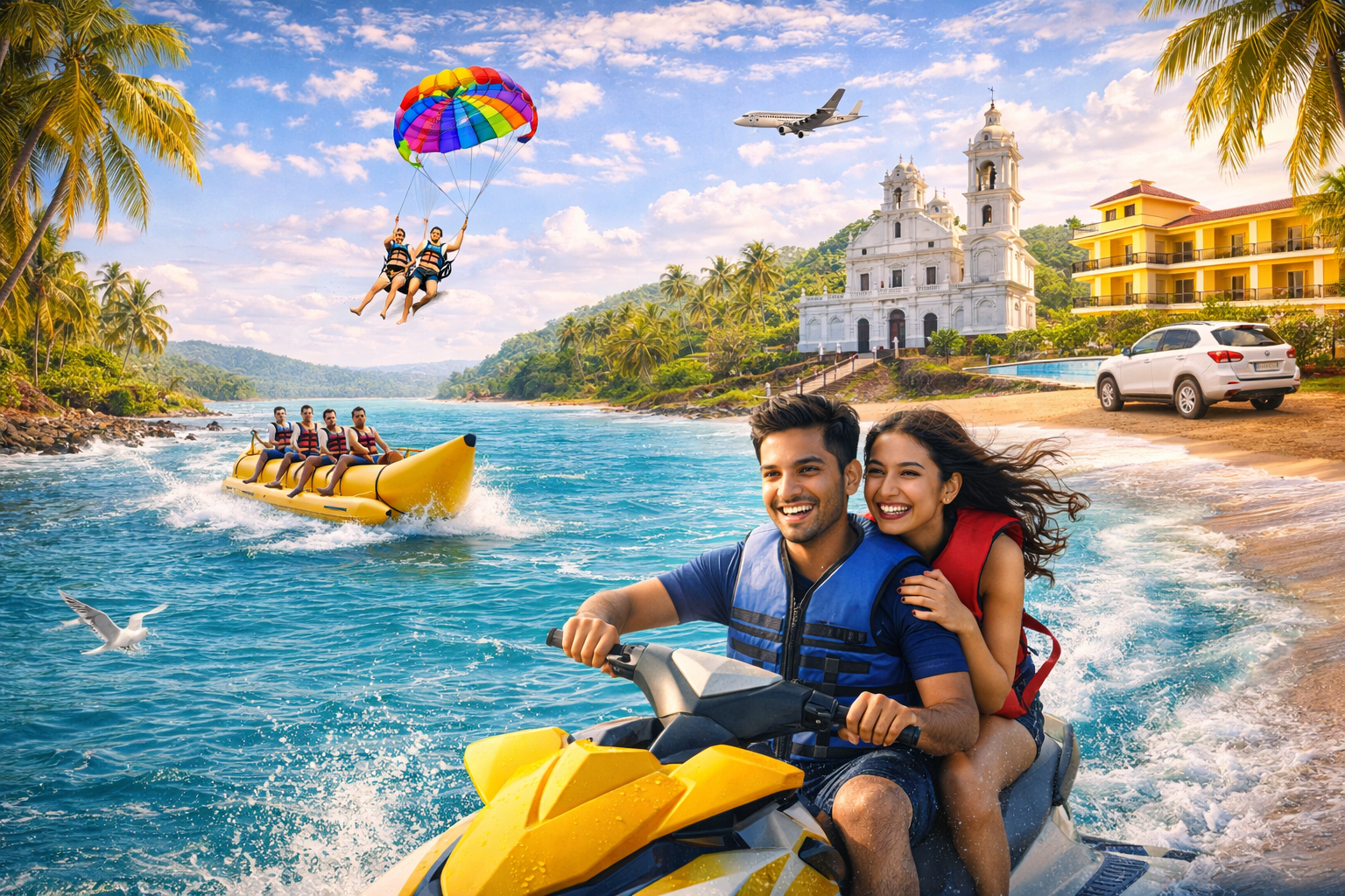 3 Nights 4 Days Goa Water Sports & South Tour