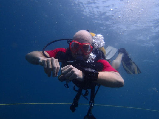 Scuba diver underwater Goa